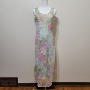 K & Company Petite | Vintage Crinkle Floral Dress